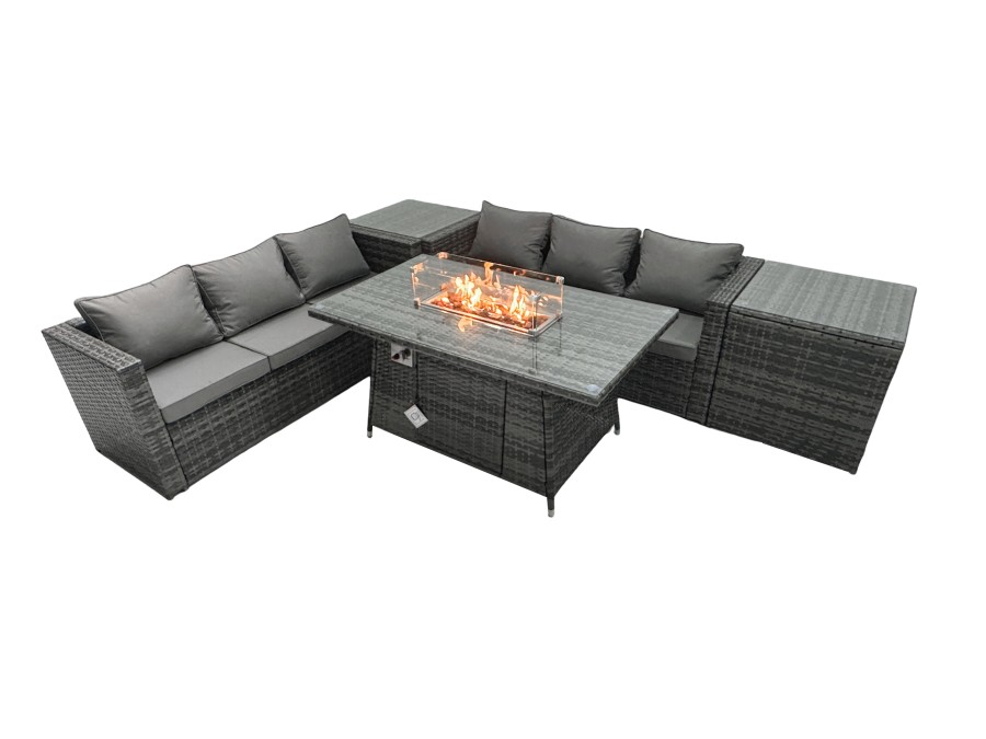 Click to view product details and reviews for Fimous Rattan Garden Furniture Firepit Dining Set 6 Seater Lounge Sofa Table Set With 2 Side Tables. Click to view product details and reviews for Fimous Rattan Garden Furniture Firepit Dining Set 6 Seater Lounge Sofa Table Set With 2 Side Tables.