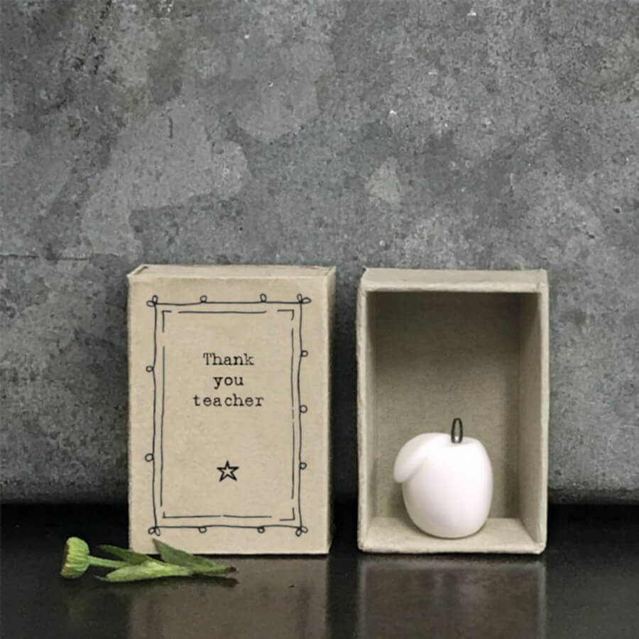 Click to view product details and reviews for Porcelain Matchbox Apple East Of India Thank You Gift Thank You Teacher.