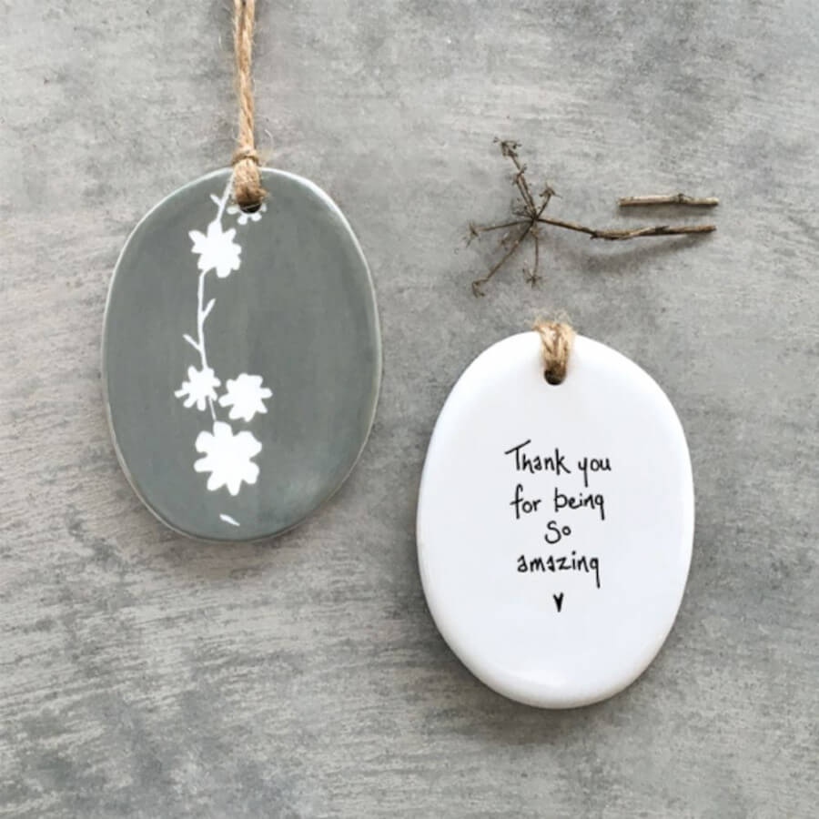 Click to view product details and reviews for Porcelain Hanger Being Amazing Gift East Of India Home Decor Thought Plaque.