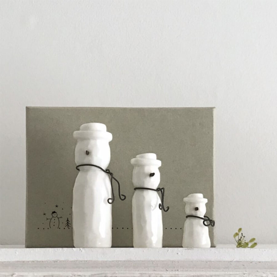 Click to view product details and reviews for 3 Porcelain Snowmen Christmas Home Decoration.