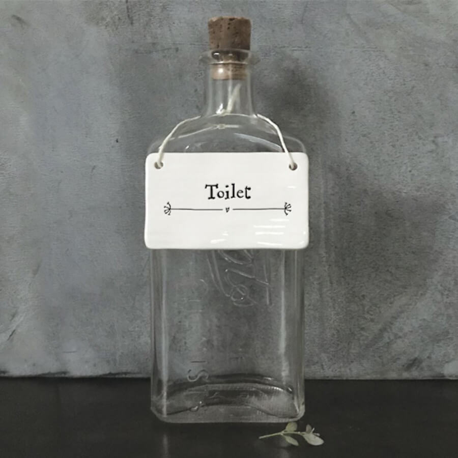 Click to view product details and reviews for Porcelain Toilet Wc Hanging Sign Home Decoration East Of India Plaque Gift.