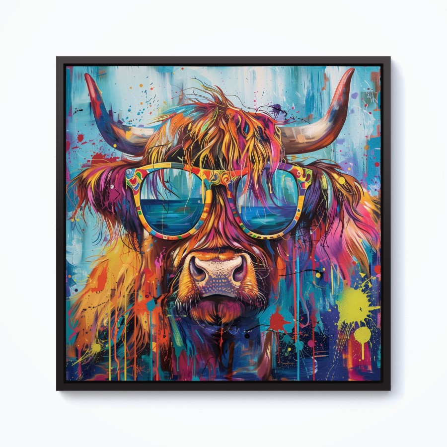 Click to view product details and reviews for Splashart Highland Cow With Glasses Framed Canvas 10 X 10 Black. Click to view product details and reviews for Splashart Highland Cow With Glasses Framed Canvas 10 X 10 Black.