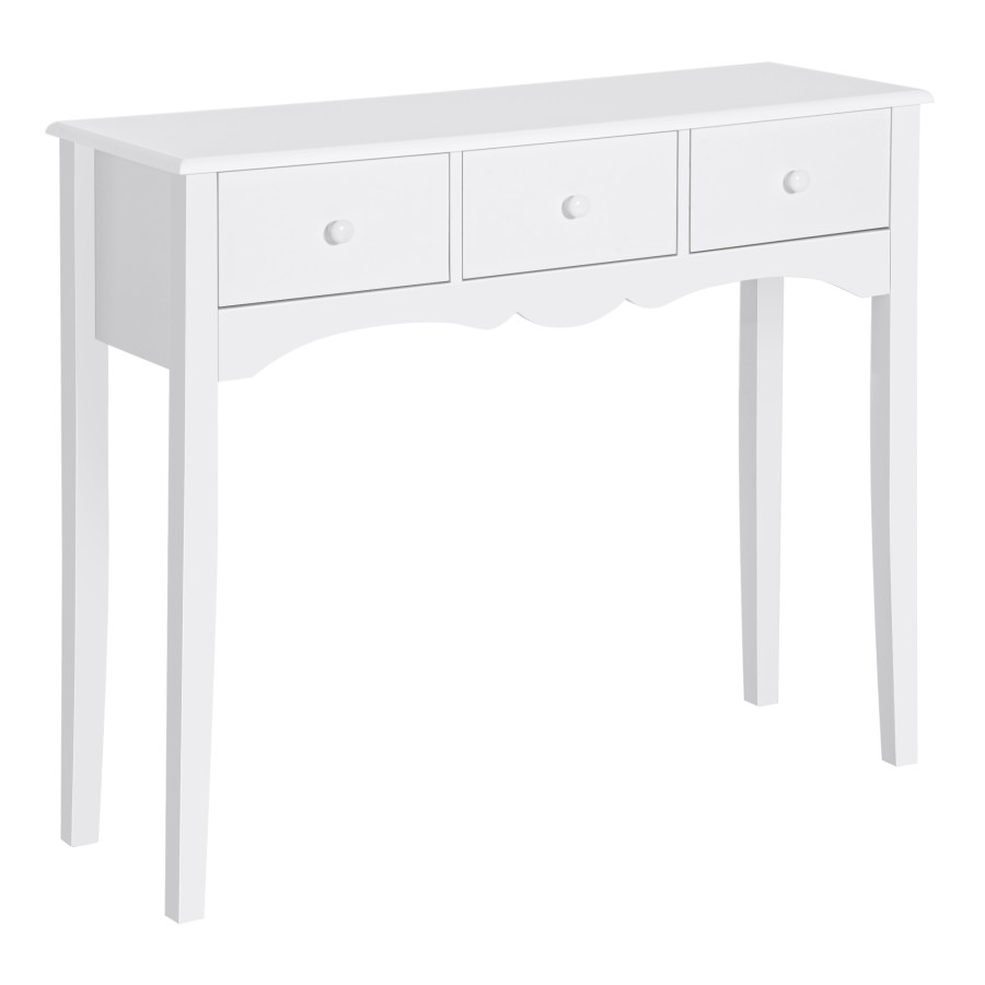 Click to view product details and reviews for Homcom Console Table Sofa Side Desk W Drawers For Living Room Entryway Bedroom.