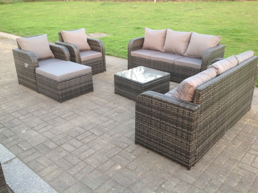 Click to view product details and reviews for Fimous Dark Grey Mix Pe Wicker Rattan Garden Furniture Set Sofa Set Reclining Adjustable Chair 9 Seater. Click to view product details and reviews for Fimous Dark Grey Mix Pe Wicker Rattan Garden Furniture Set Sofa Set Reclining Adjustable Chair 9 Seater.