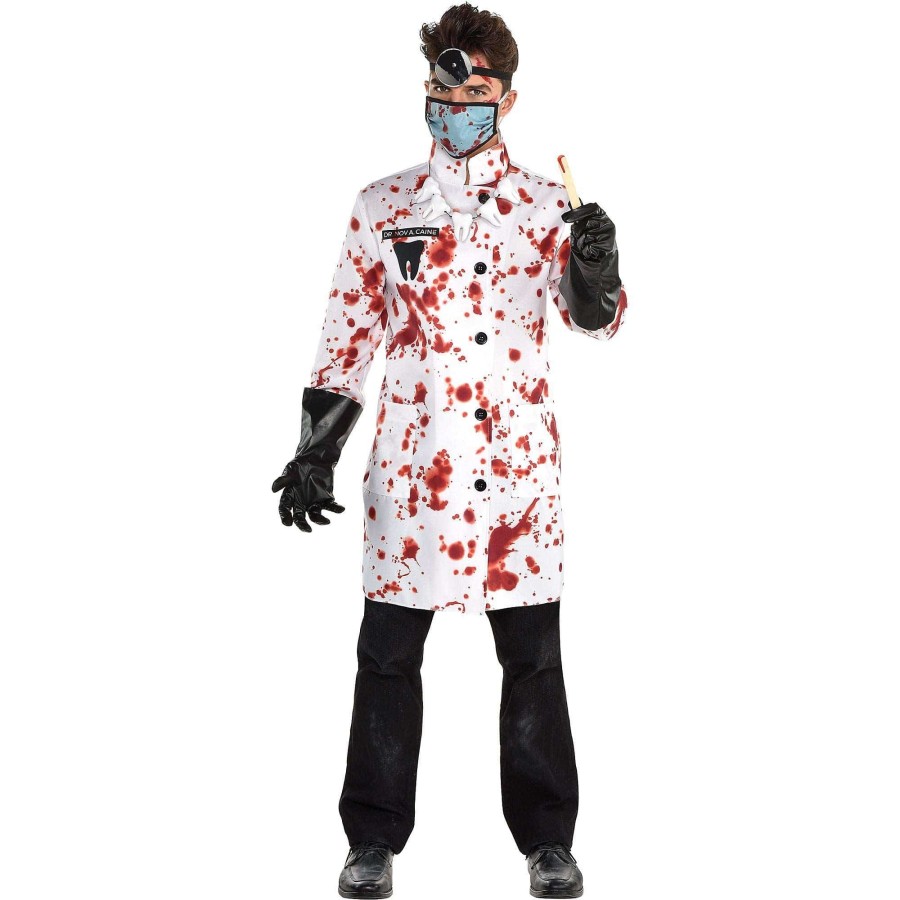 Click to view product details and reviews for Mens Demented Dentist Costume M L.