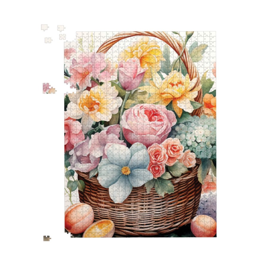 Click to view product details and reviews for Easter Watercolour Basket Jigsaw Puzzle 1000 Piece.