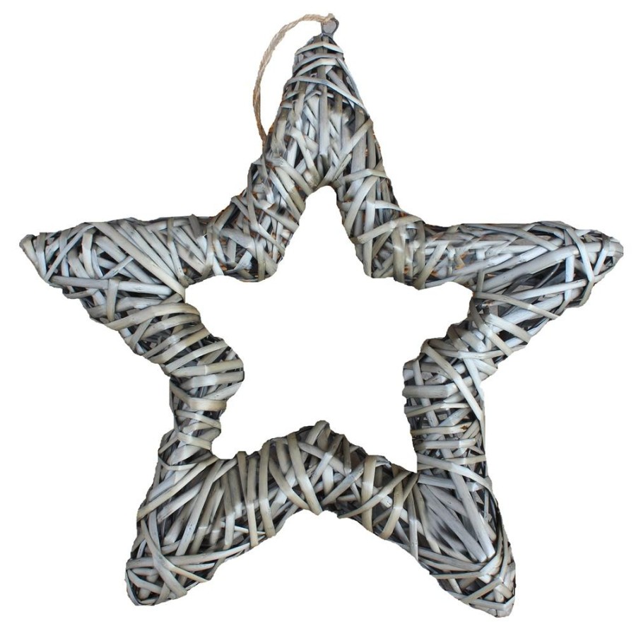 Click to view product details and reviews for Antique Wash Wicker Open Star Christmas Decoration.