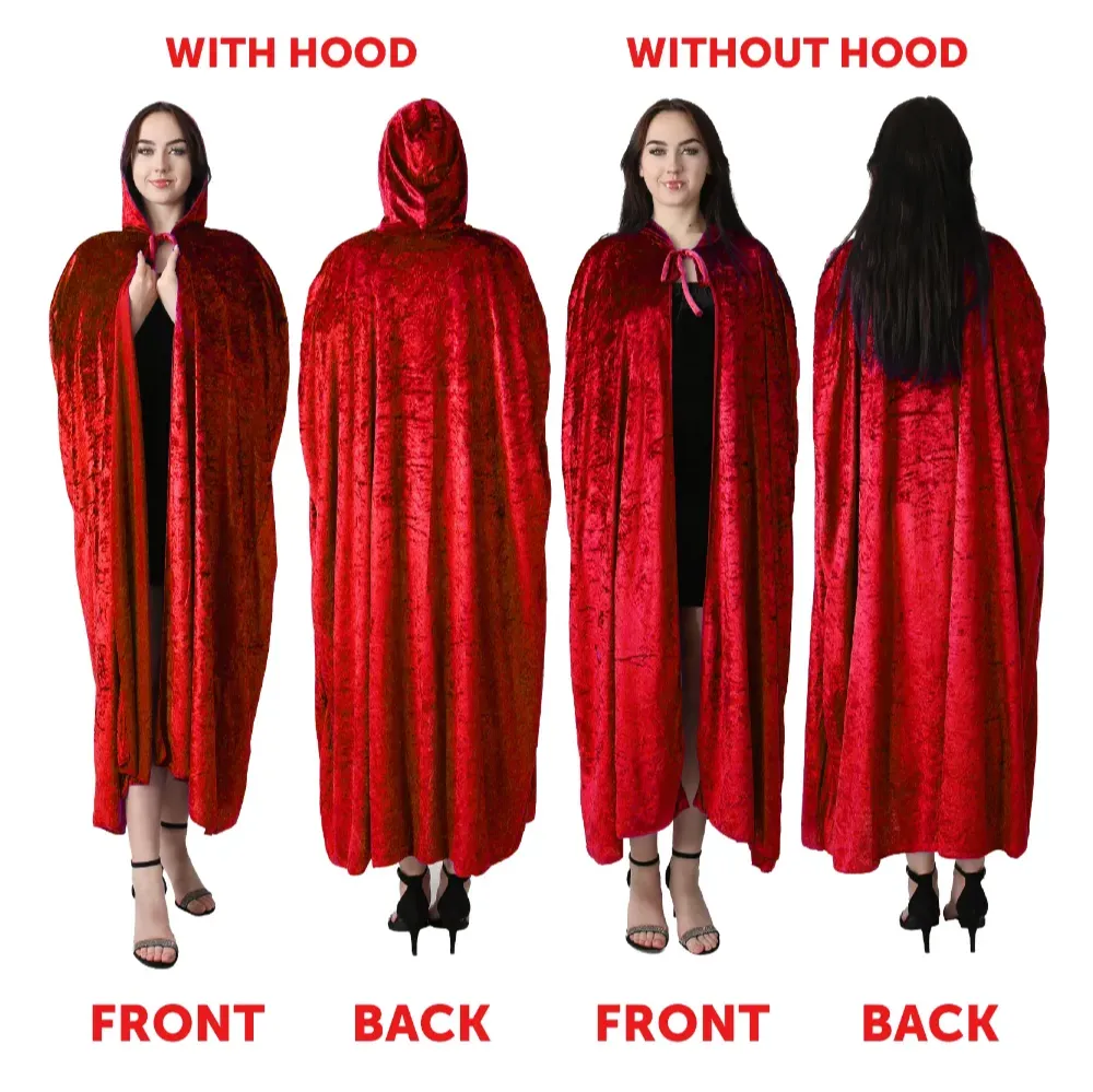 Adults Traitor Costume | 2 Pcs | Red Velour Cape & Lantern