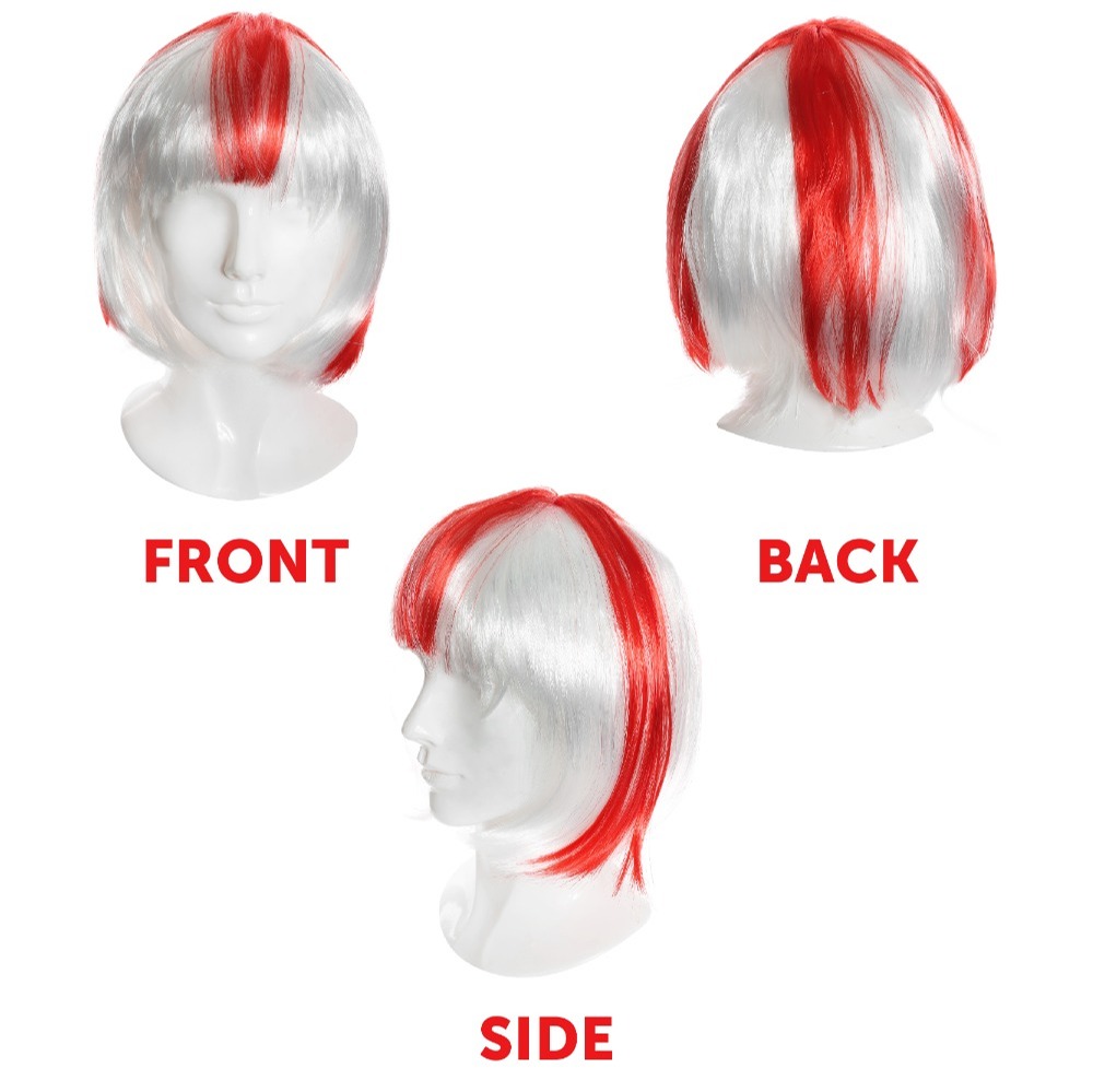 England Bob Wig & Flag Cape