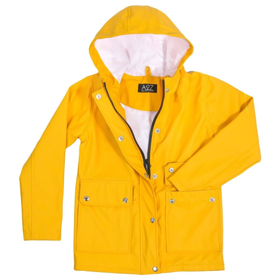 Click to view product details and reviews for Pu Raincoat Jacket Windbreaker Waterproof Parka Hooded For Girls Boys Age 5 13 Years 7 8 Years Yellow.