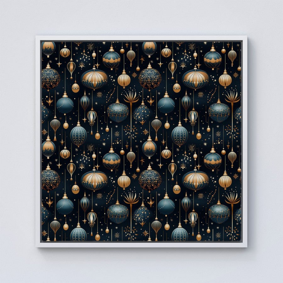 Click to view product details and reviews for Christmas Decorations Framed Canvas 10 X 10 White.