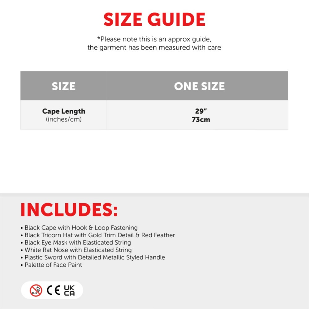 Kids Highway Man Rodent Costume