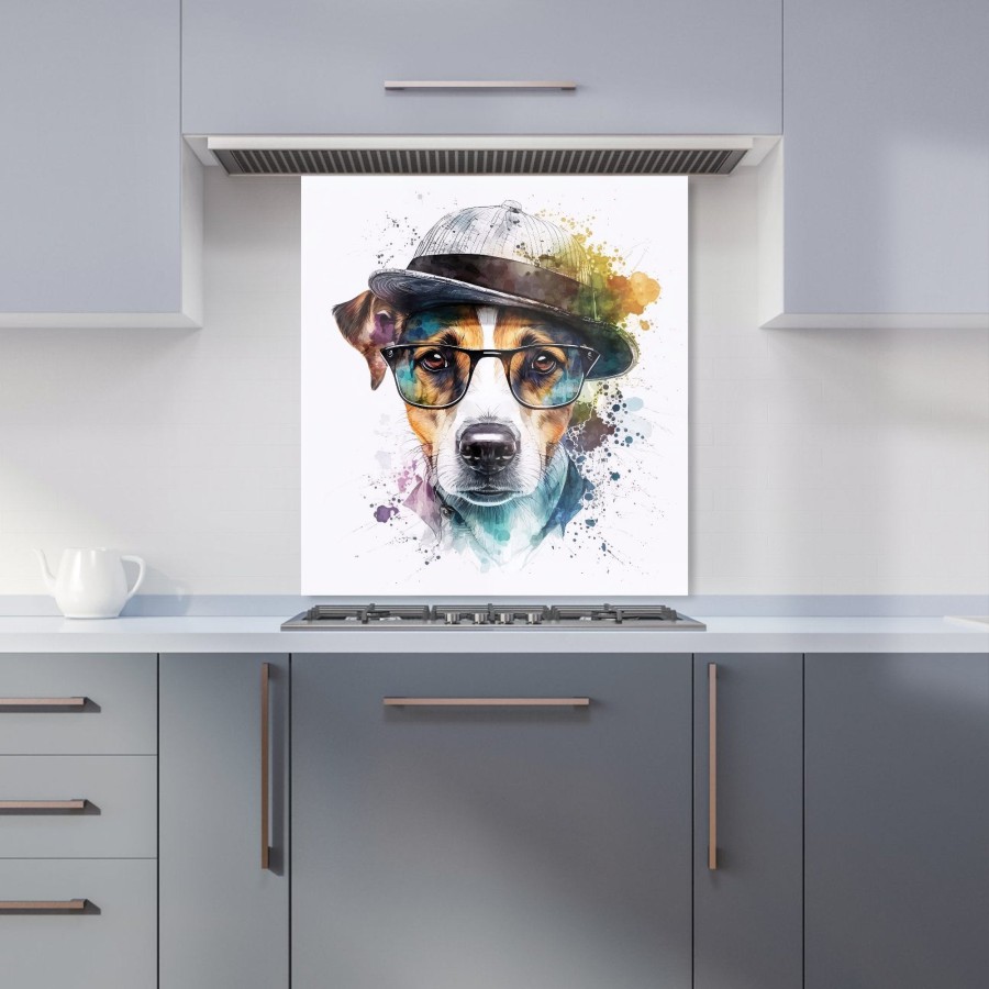 Click to view product details and reviews for Jack Russell Dog Splashart Kitchen Splashback W600mm X H650mm.