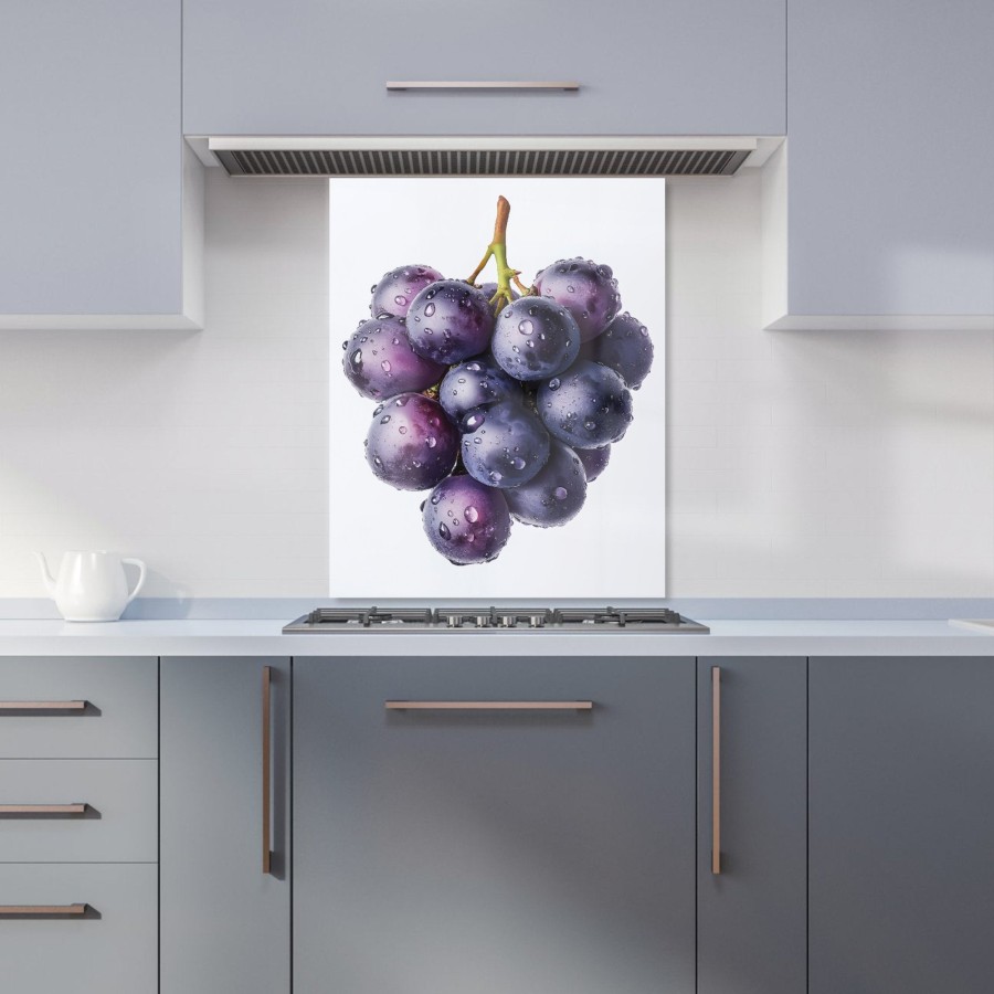 Click to view product details and reviews for Glistening Grapes Cluster Kitchen Splashback W600mm X H750mm.