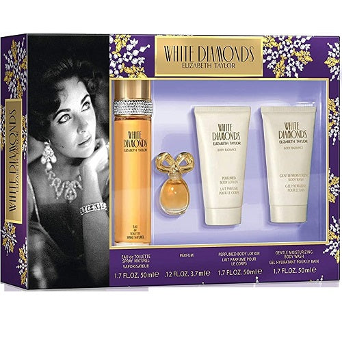 Elizabeth Taylor White Diamonds 4 Piece Gift Set