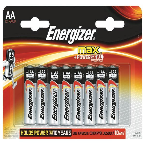 Energizer MAX E91 AA Batteries Pk12 - ER41025
