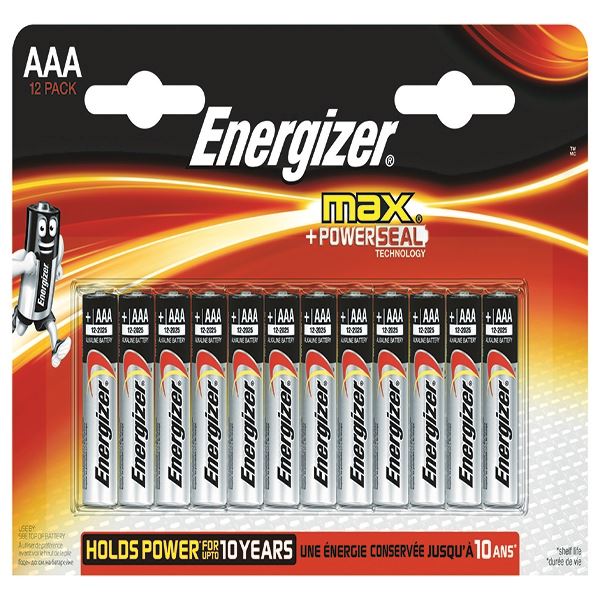 Energizer MAX E92 AAA Batteries P12 - ER41020
