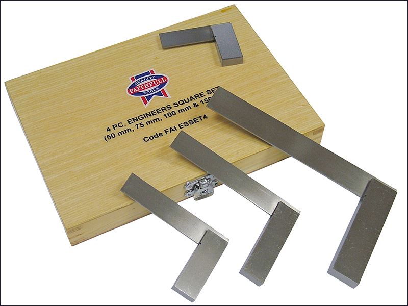 Engineering Square Types Engineer's Squares Set, 4 Piece (50, 75, 100, 15... | Cazaar