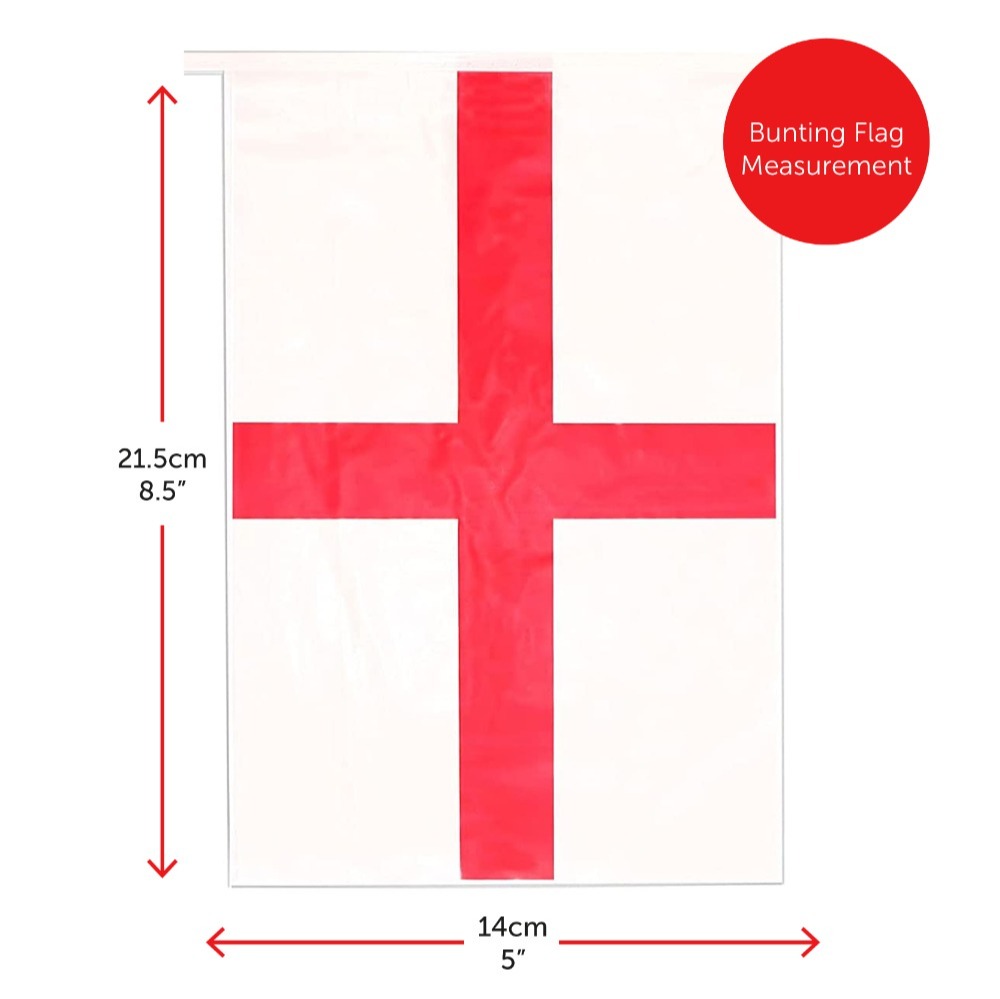 22 Piece England Party Pack - Flag, Bunting & Balloons
