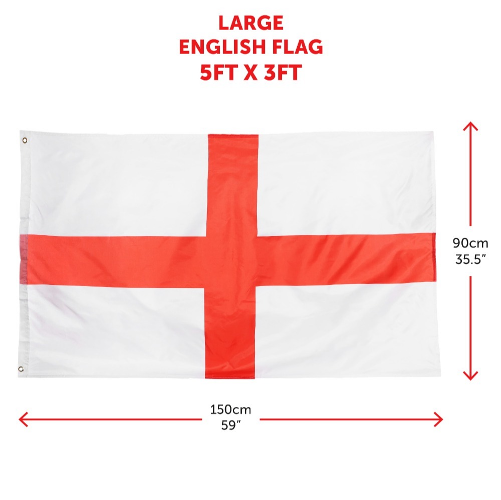 22 Piece England Party Pack - Flag, Bunting & Balloons