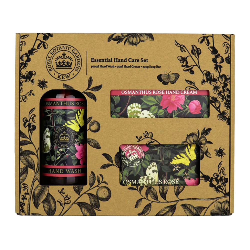 Essential Hand Care Gift Set Osmanthus Rose Scented Vegan & Animal Cruelty Free