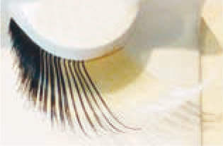 Eye Lashes Fun Black and White