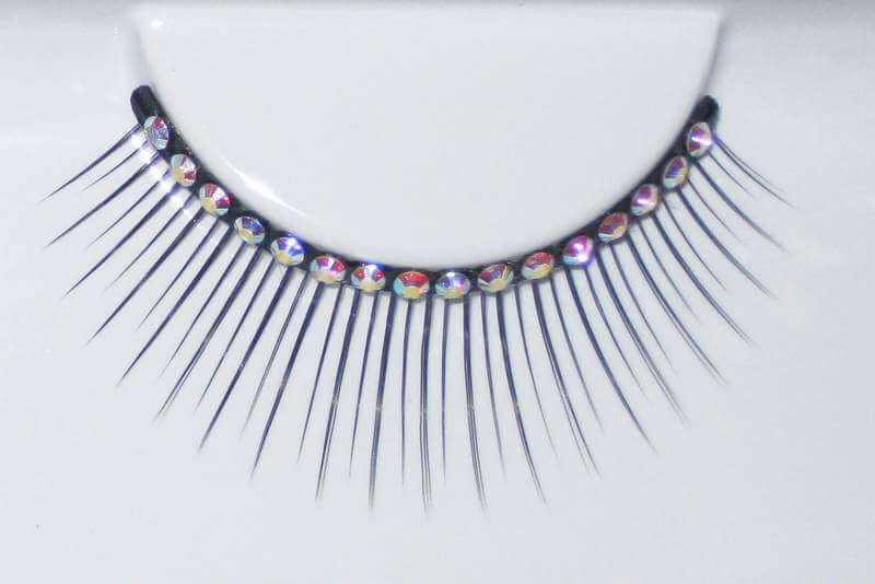 Eye Lashes Rhinestone strip Black