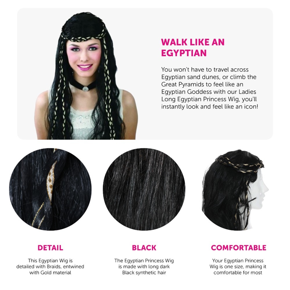 Ladies Egyptian Princess Wig