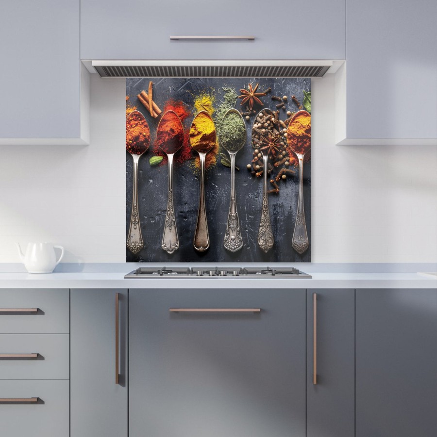 Click to view product details and reviews for Herbs Spices Gastronomic Canvas Kitchen Splashback W600mm X H600mm.