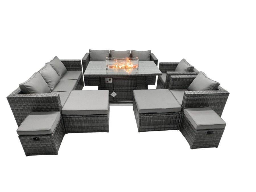 Click to view product details and reviews for Fimous Rattan Garden Furniture Firepit Dining Set 12 Seater Lounge Sofa Table Set With 2 Big Footstool. Click to view product details and reviews for Fimous Rattan Garden Furniture Firepit Dining Set 12 Seater Lounge Sofa Table Set With 2 Big Footstool.