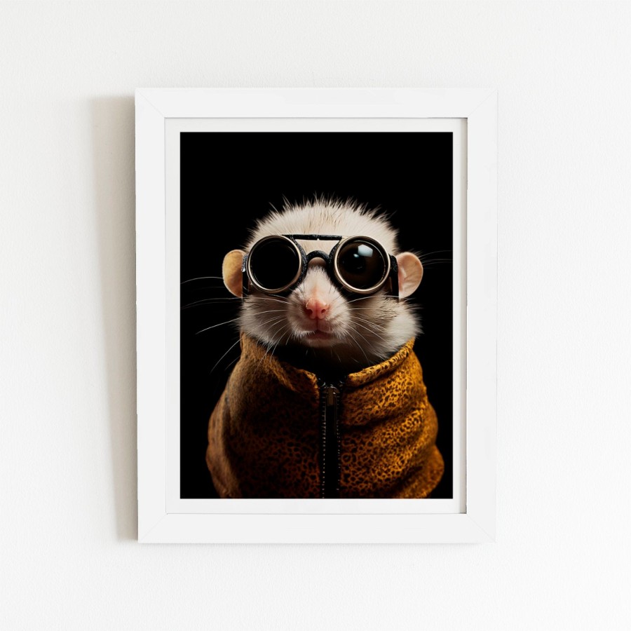 Click to view product details and reviews for Realistic Doormouse Art Prints 12 X 16 Black Frame.