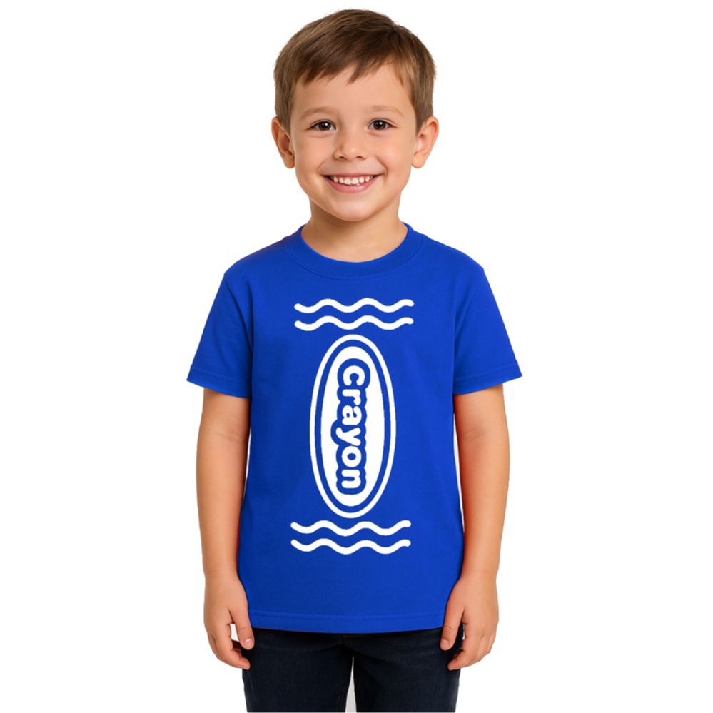 Click to view product details and reviews for Boys Blue Crayon T Shirt â Fun Kids Costume Small.