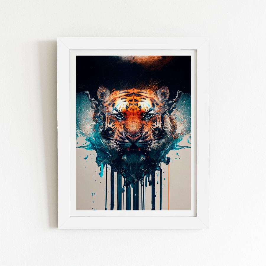 Click to view product details and reviews for Tiger Face Splashart Art Prints 24 X 36 White Frame. Click to view product details and reviews for Tiger Face Splashart Art Prints 24 X 36 White Frame.