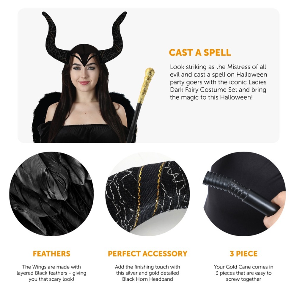 Ladies Maleificent Set