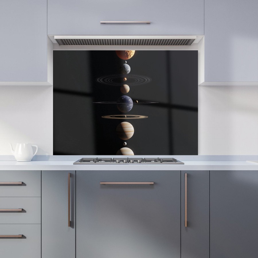 Click to view product details and reviews for Balanced Planets In Space Kitchen Splashback W595mm X H745mm.