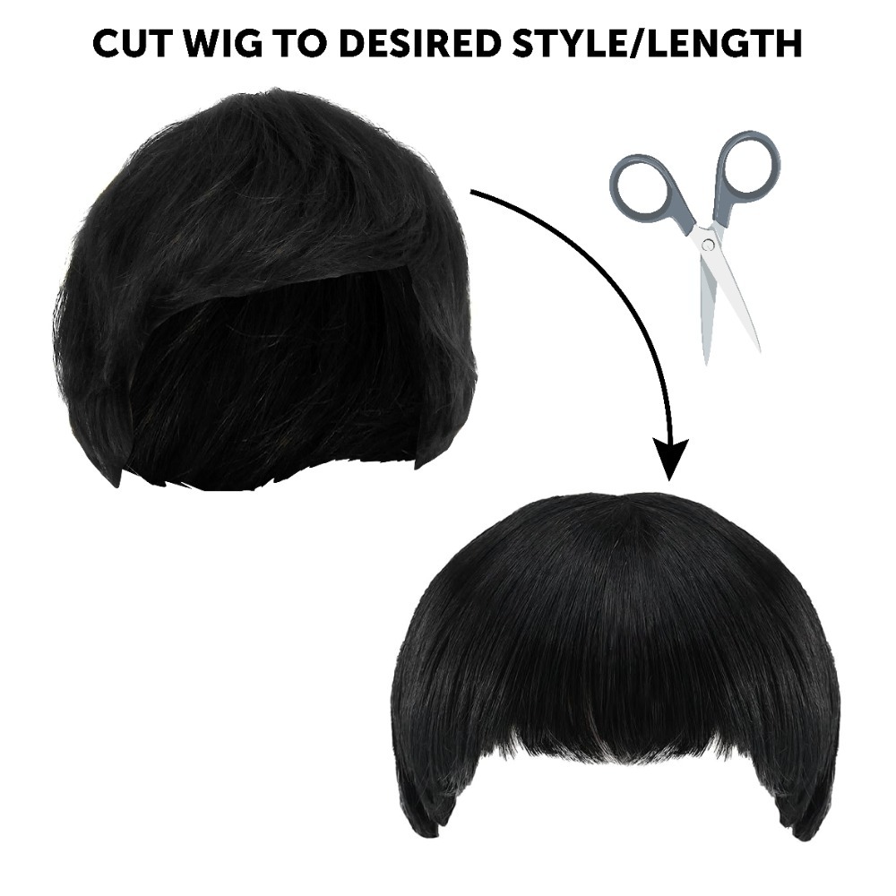 Ibiza Final Boss Costume Accessory Set | 4 Pcs | Wig, Chain, Black Sunglasses & Goatee