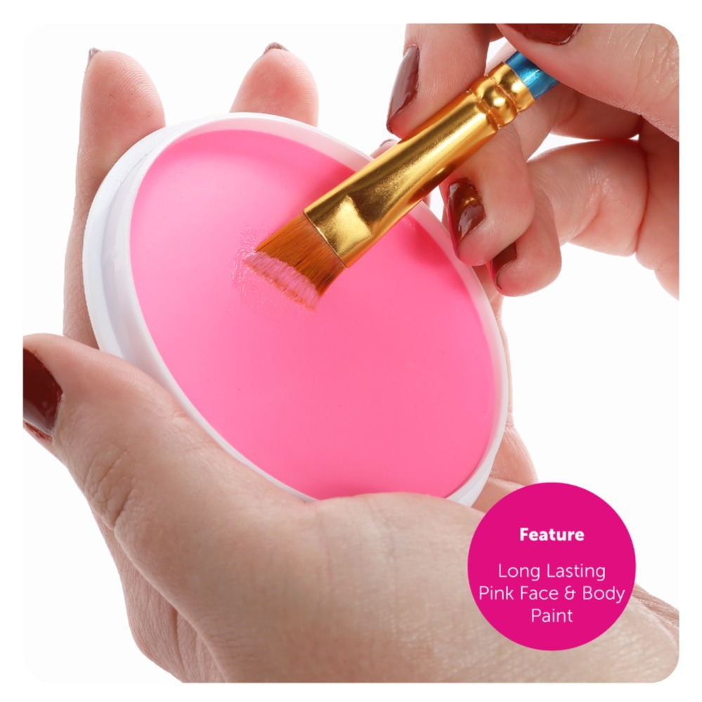 Daddy Pig Costume - Pig Set, Glasses, Inflatable Belly & Pink Face Paint