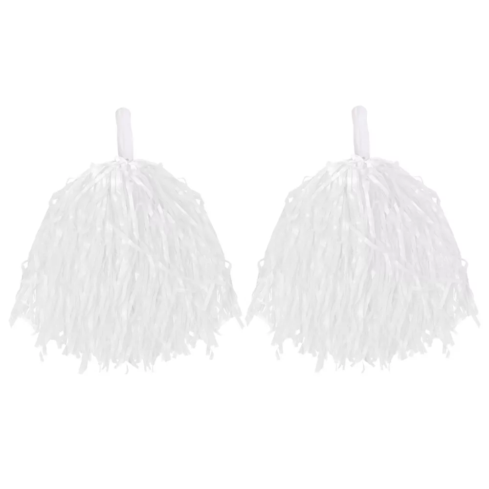 Click to view product details and reviews for Pair Of Lightweight Pom Poms White.