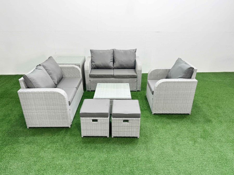 Click to view product details and reviews for Fimous High Back Poly Rattan Garden Furniture Set With Reclining Chair Loveseat Sofa Square Coffee Table Indoor Outdoor Patio Set 2 Stool Side Table. Click to view product details and reviews for Fimous High Back Poly Rattan Garden Furniture Set With Reclining Chair Loveseat Sofa Square Coffee Table Indoor Outdoor Patio Set 2 Stool Side Table.