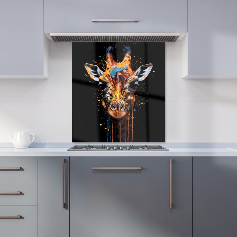 Click to view product details and reviews for Giraffe Face Splashart Kitchen Splashback W700mm X H750mm.