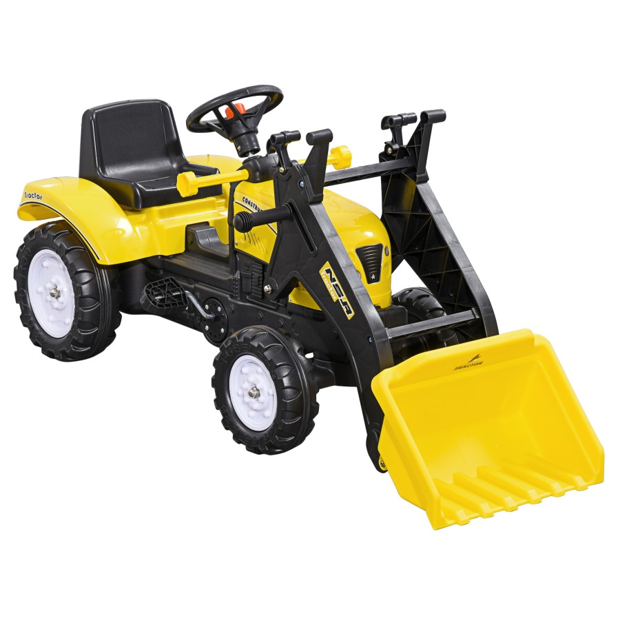 Click to view product details and reviews for Homcom Pedal Go Kart Ride On Excavator W Front Loader Digger Four Wheels Child Toy For 3 Years Old.