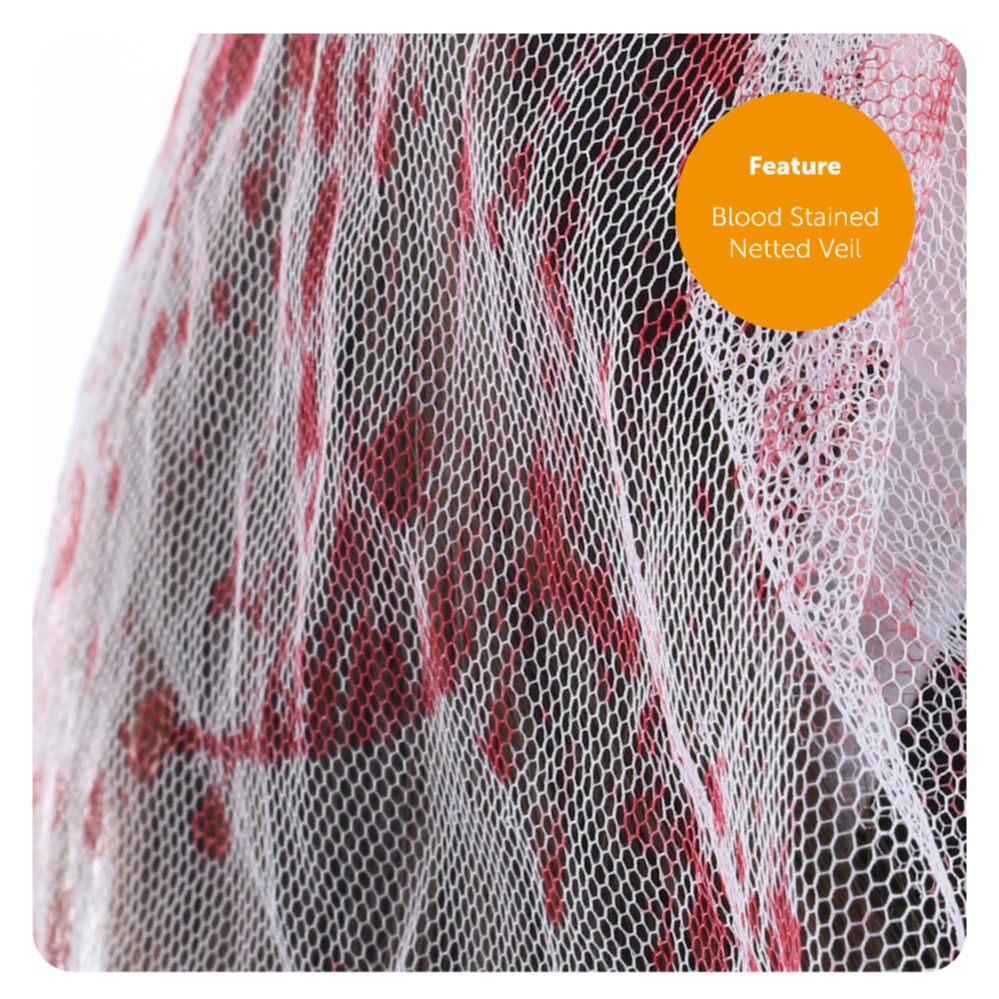 Blood Stained Stockings with Bloody Veil