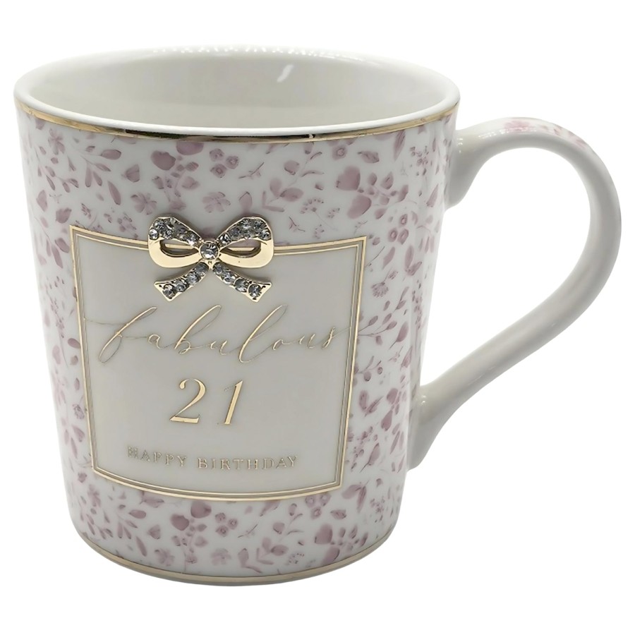 Click to view product details and reviews for Madelaine Fabulous 21 21st Birthday Boxed Gift Mug With Diamante Bow.