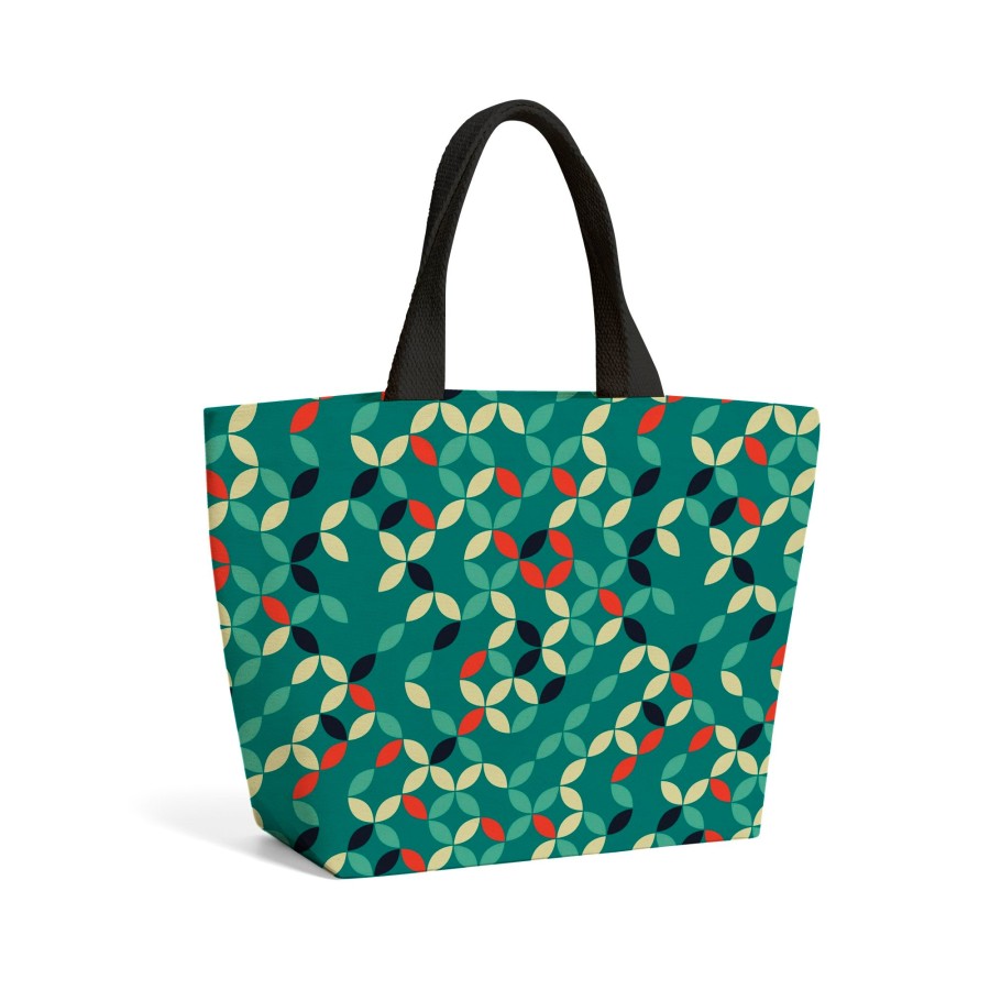 Geometric Pattern Design Beach Shopper Tote Bag | Cazaar
