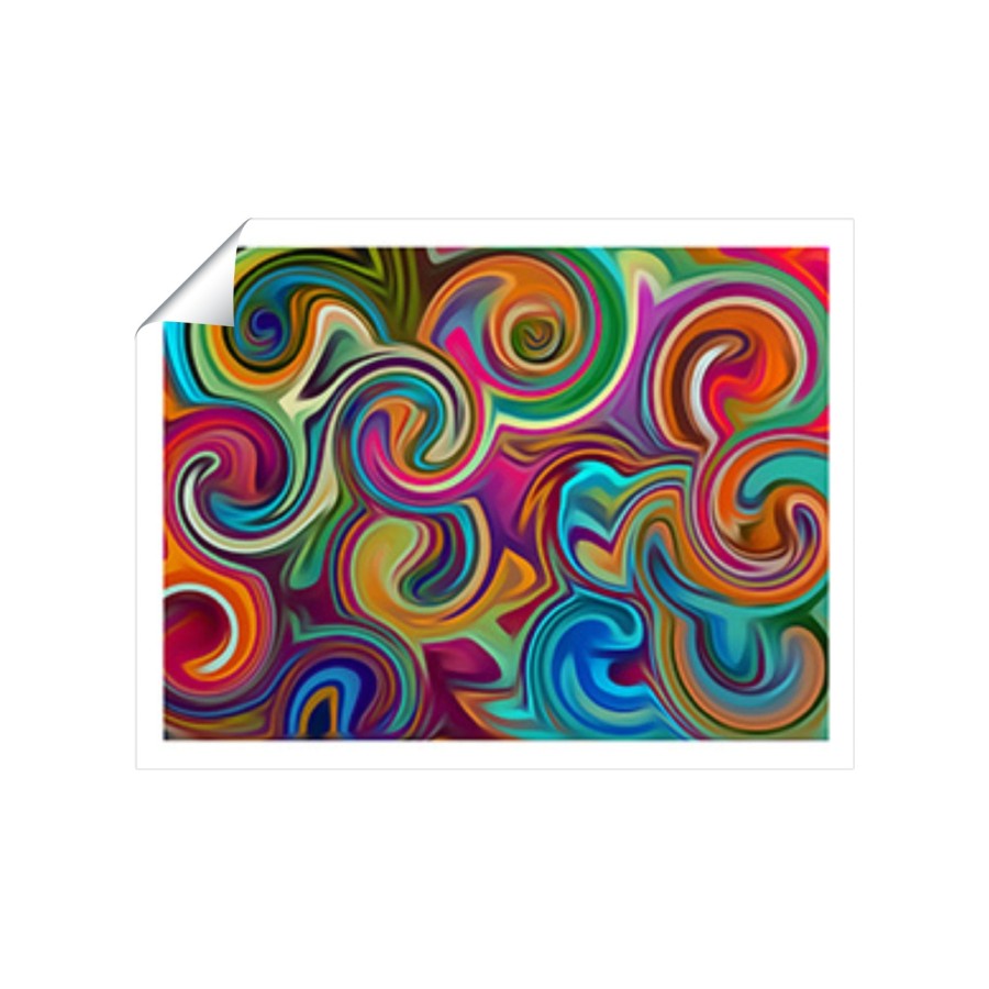 Colourful Wave Pattern Art Prints