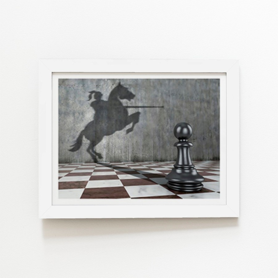 Click to view product details and reviews for Hidden Potential Knight Art Prints 8 X 10 White Frame.