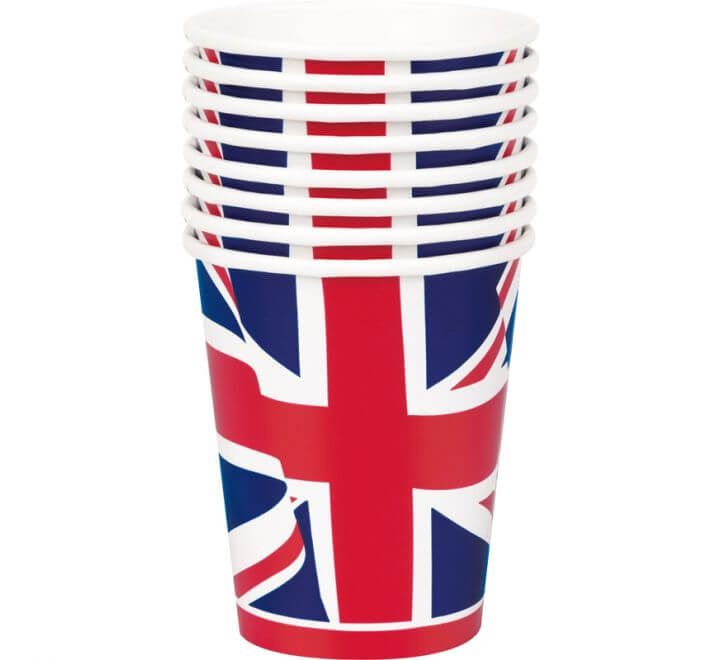 Click to view product details and reviews for 8 Pack 9oz Union Jack Paper Cups.