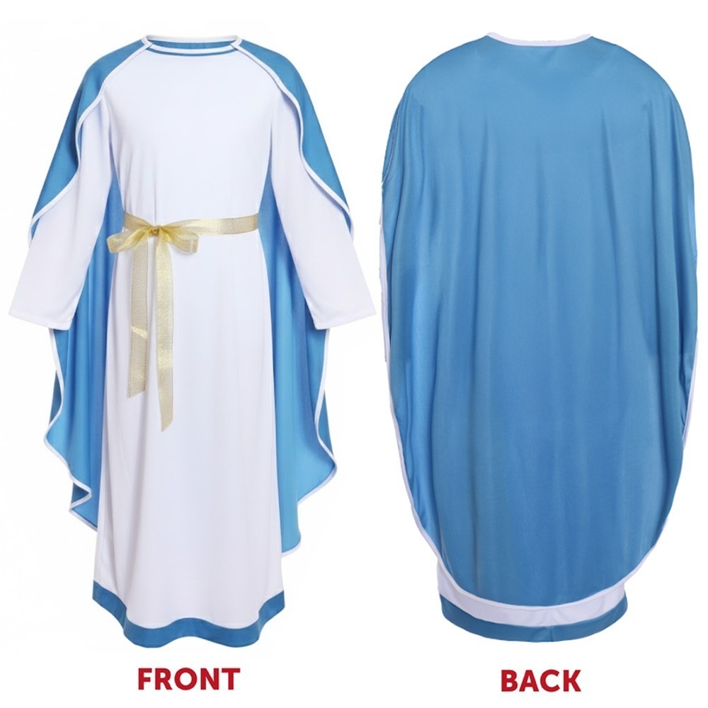 Kids Virgin Mary & Joseph Christmas Nativity Couples Costume