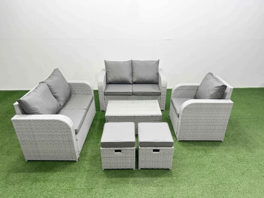 Click to view product details and reviews for Fimous High Back Poly Rattan Garden Furniture Set With Reclining Chair Loveseat Sofa Rectangular Coffee Table Indoor Outdoor Patio Set 2 Stool Light. Click to view product details and reviews for Fimous High Back Poly Rattan Garden Furniture Set With Reclining Chair Loveseat Sofa Rectangular Coffee Table Indoor Outdoor Patio Set 2 Stool Light.