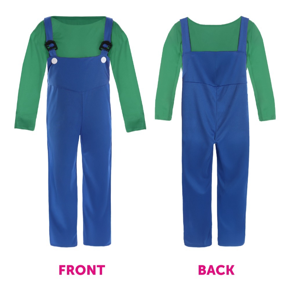 Kids Green Super Workman Costume
